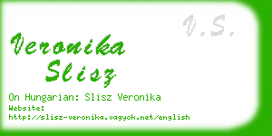 veronika slisz business card